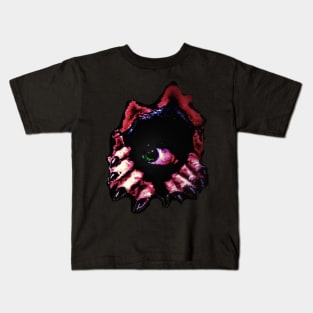 Creepy Peephole Kids T-Shirt